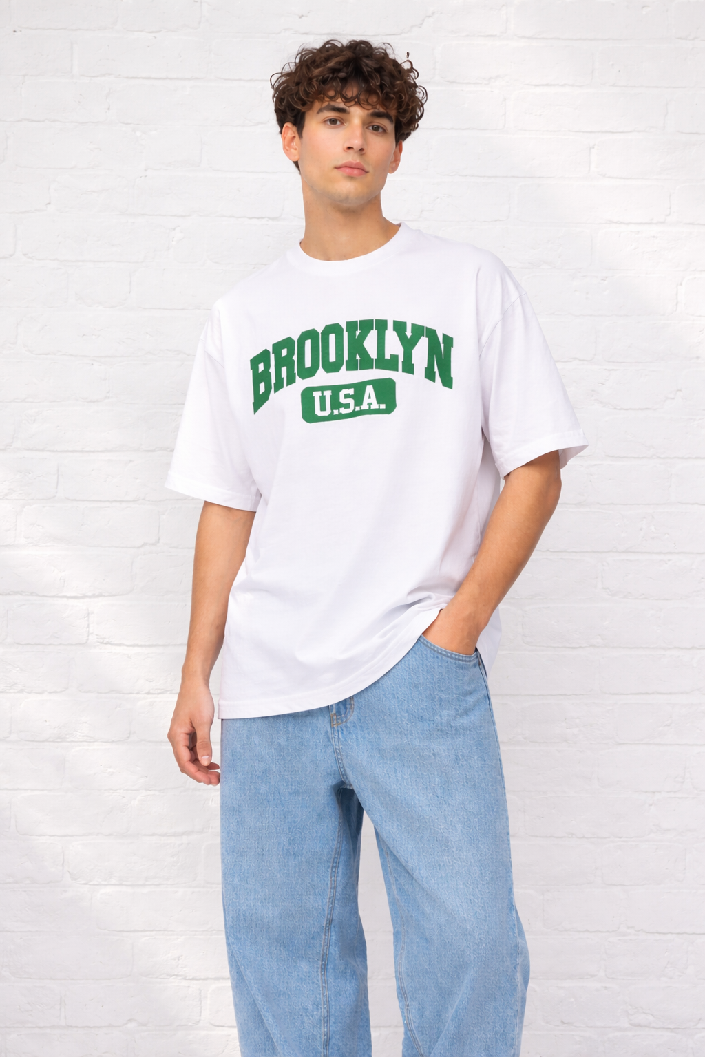 Brooklyn Graphic T-Shirt – Premium Cotton Streetwear Tee - Image 2